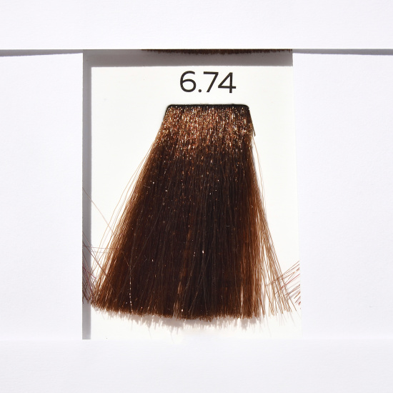 LUXOR PROFESSIONAL 6.74 Стойкая крем-краска для волос COLOR фото 1